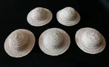 인형용 밀짚모자 5개 인형 스트로우 햇 리카짱