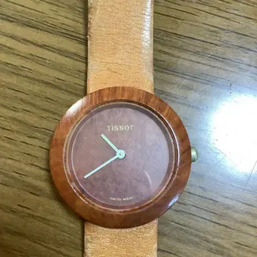 빈티지 TISSOT 우드 워치 쿼츠 손목시계