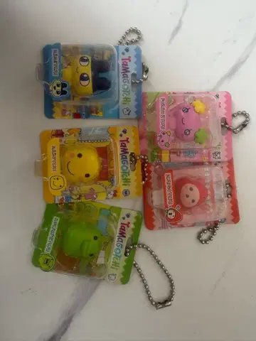 다마고치 캡슐 토이 5개 세트