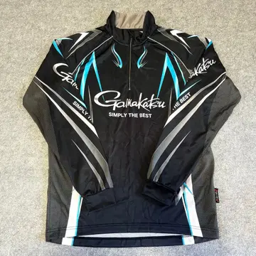 Gamakatsu 가마가츠 2WAY 프린트 지퍼 긴팔 셔츠 GM3734