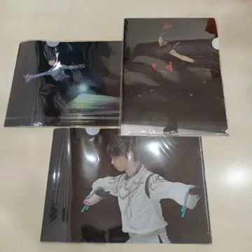 [ 미사용 ] 하뉴 유즈루 선수 클리어 파일 3장 세트