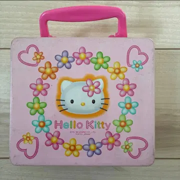 헬로키티 트렁크 틴 핑크