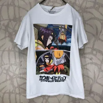 카우보이 비밥 T셔츠 화이트 페이 발렌타인 에드 해외물 R