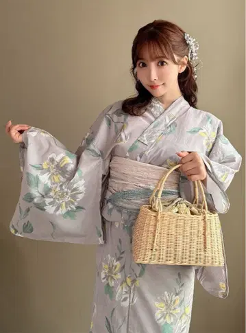 [새상품] 그레일 GRL 꽃무늬 유카타 세트 [tu1010]