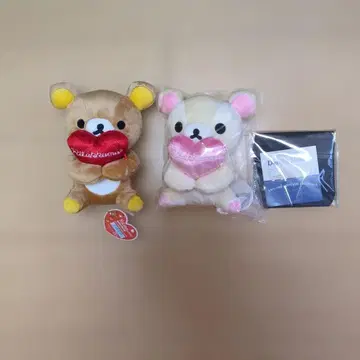 리락쿠마 봉제 인형 하트 모양 봉제 인형