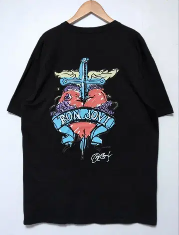 Bon Jovi 하드 록 카페 티셔츠 L