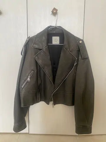 searoomlynn 라이더스 자켓 워시 블랙