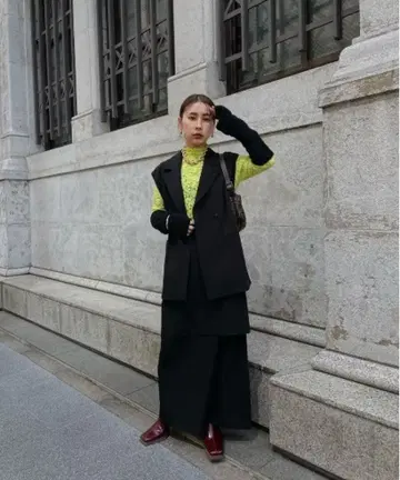 스커트 베스트 셋업 아메리빈티지