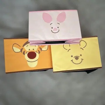 곰돌이 푸 컬러 박스 3단 박스