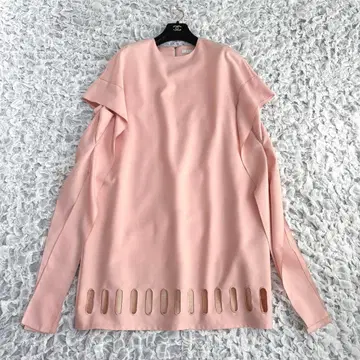 ADORE 아도어 오벌 컷워크 원피스 벚꽃 핑크