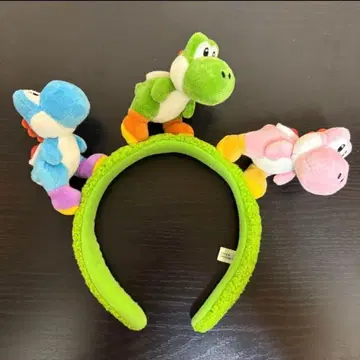 요시 봉제 인형 머리띠 슈퍼 닌텐도 월드