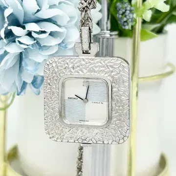 SEIKO 세이코 스퀘어 빈티지 수동 와인딩 목걸이 시계