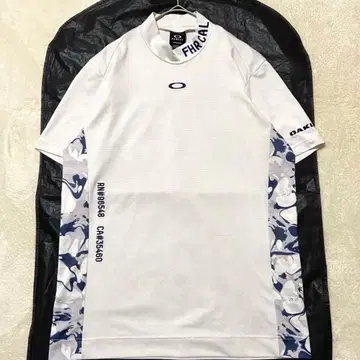 [ 새상품급 ] 오클리 반팔 모크넥 셔츠 화이트 M