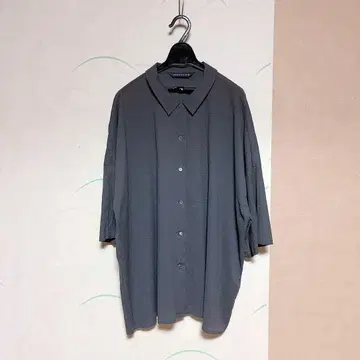 mizuiro ind 리플 와이드 셔츠