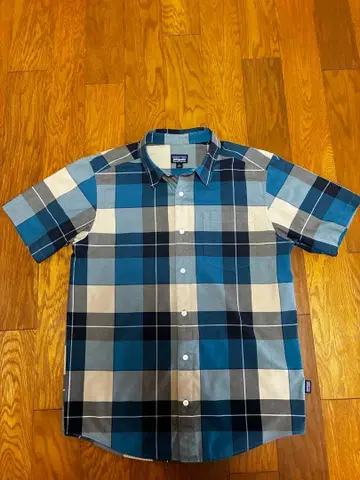 patagonia 남성용 고우 토우 셔츠 체크 무늬 반팔