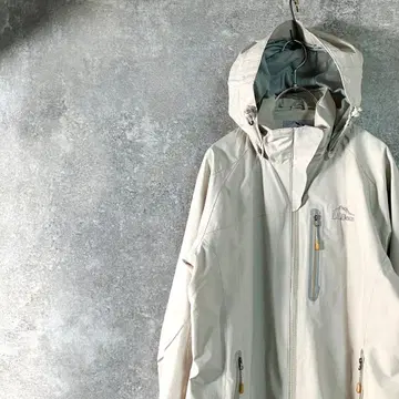 새상품급 L.L.Bean 마운틴 후드티 고어텍스 베이지 로고 자수