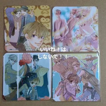 오란고교 호스트부 카페 코스터 후반 4장 세트