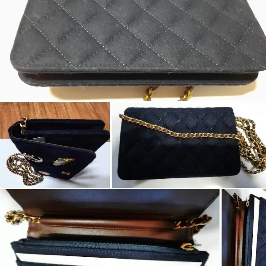 샤넬 Chanel 2018 Chain Bag정품 불렉 퀼링 펠트크루즈 사진 6