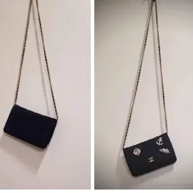 샤넬 Chanel 2018 Chain Bag정품 불렉 퀼링 펠트크루즈 사진 8