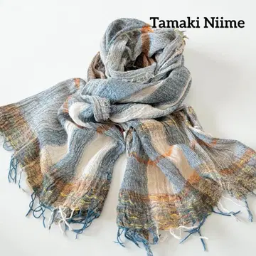 Tamaki Niime 타마키니이메 코튼 숄 미들 스톨