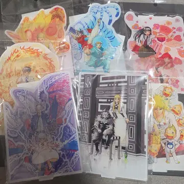 금색의 갓슈!! 라이쿠 마코토 원화전 아크릴 디오라마 컴플리트 세트