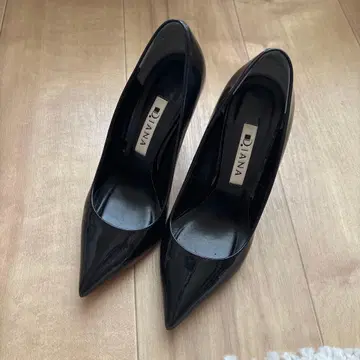 [새상품급] DIANA 펌프스 블랙 스틸레토 22cm 가죽 천연 가죽