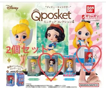 Qposket 미니어처 컬렉션 4 디즈니 캐릭터