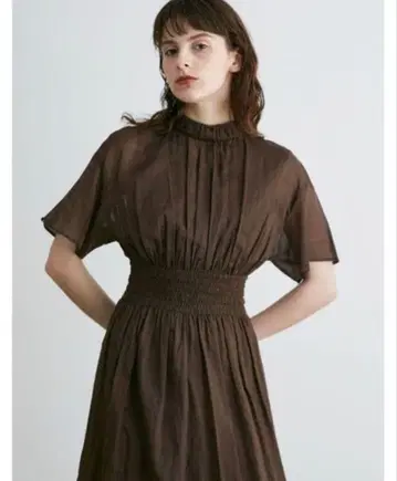 미사용품 엘렌딕 코튼 린넨 롱 원피스