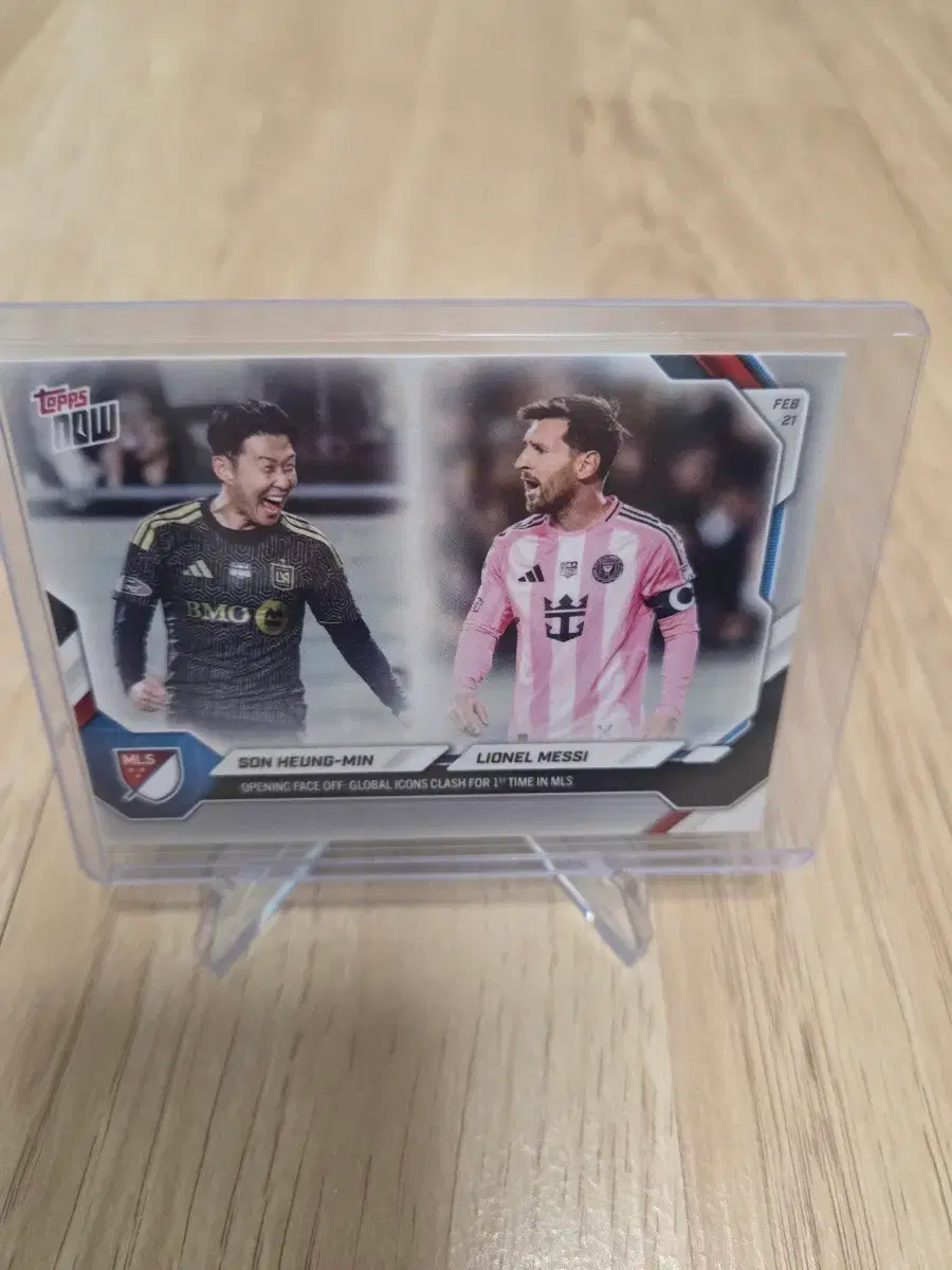 Topps now 손흥민/메시 MLS 카드