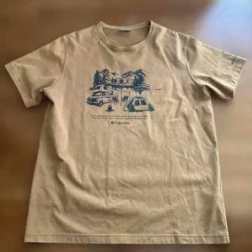 컬럼비아 T셔츠 브라운