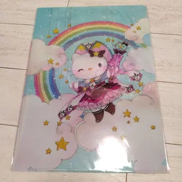 헬로키티 50주년 시리즈 CLAMP 콜라보 디자인 클리어 파일 세트