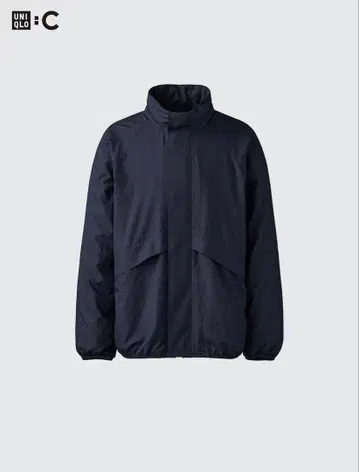 유니클로C 라이트 웨이트 스탠드 블루종 와이드 핏 카고 하프 팬츠