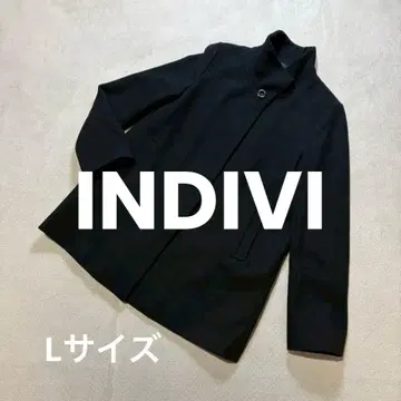 인디비 울 레이온 혼방 피코트