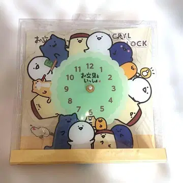 오분구와 함께 아크릴 클락 시계 새상품 POPUP 한정품