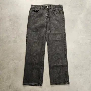 Lee 리 200 W33 블랙 데님 하의 구제 의류 블랙 18531