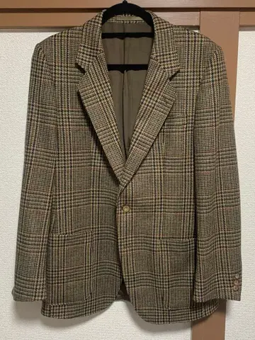 England제 영국제 체크 무늬 테일러드 자켓 Vintage