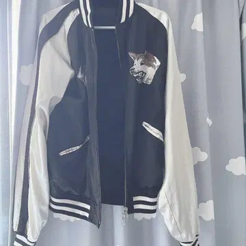 뱅퀴시/2WAY 시부야 수베니어 자켓/스카잔/전체 자수