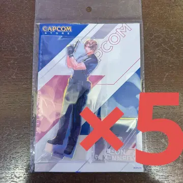바이오하자드 레온 홀로그램 아크릴 스탠드 캡콤 실타 치세 5개