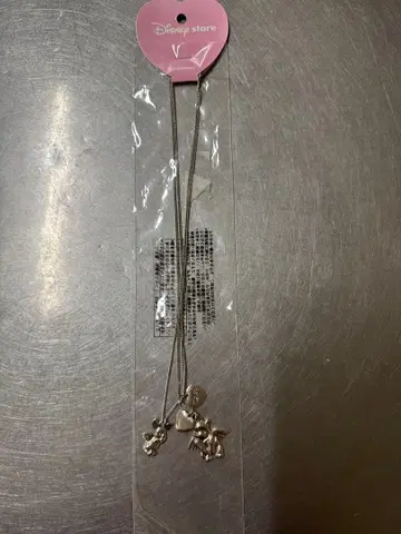 Disney store 엔젤 참 목걸이 곰돌이 푸 피글렛