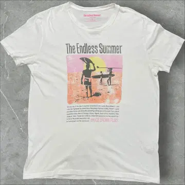 엔드리스 써머 T셔츠 L 화이트 영화 복각 서핑 무비 해외 공식