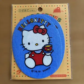헬로키티 무릎 보호대 2개입 아플리케 산리오 키티 쇼와 레트로