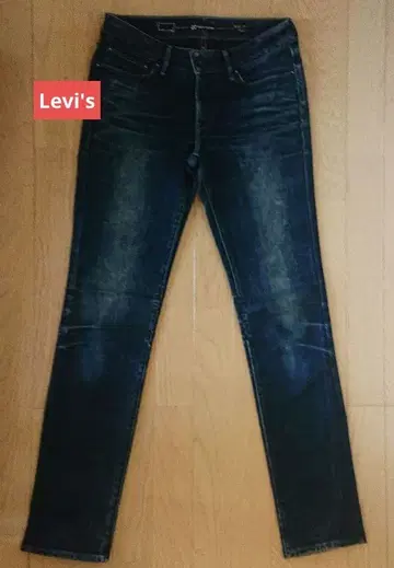 리바이스 다크 블루 스트레이트 진 27