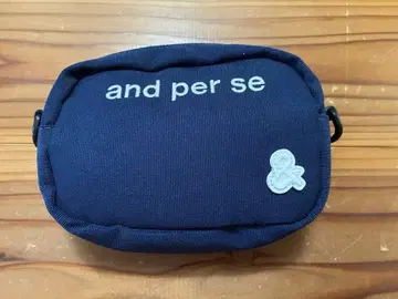 and per se 네이비 블루 파우치 앤퍼시 새상품급 라운드 골프