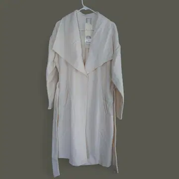 미착용 코트 롱 코트 오픈 프론트