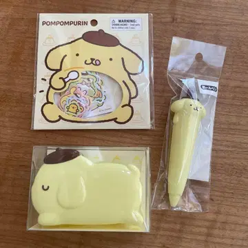 폼폼푸딩 테이프 커터 볼펜 푸딩으로 만복 행복 푸딩