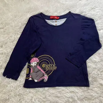 베티 붑 (Betty Boop) 베티짱 긴팔 티셔츠 빈티지