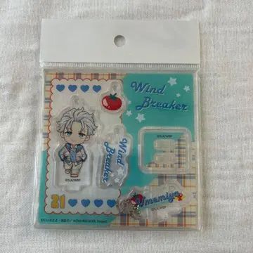 WINDBREAKER 체크 세일러 아크릴 스탠드 키링 우메미야 하지메