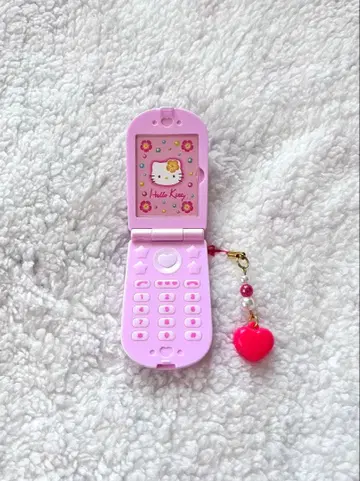 산리오 헬로키티 휴대폰 사진 홀더 헤이세이 갸루 핑크