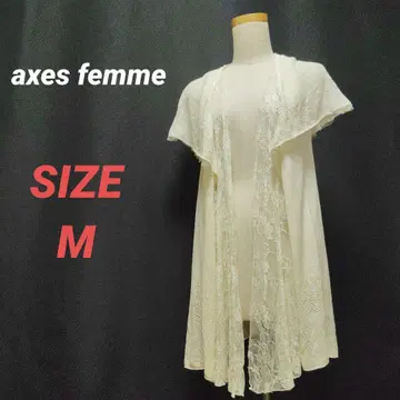 axes femme 엑시즈팜 레이스 가디건 가운 프릴 M