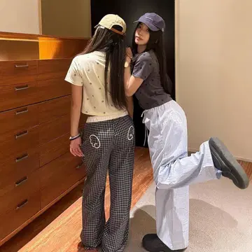 aeae 파자마 라운지 팬츠 캐주얼 작은 깃털 블루 F